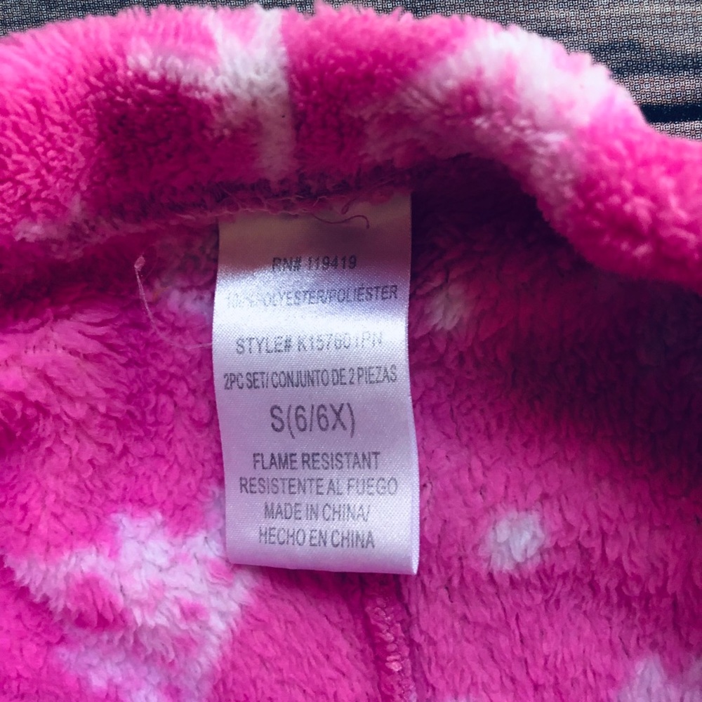 Girls pink pajama pants! Size 6/6X - Picture 4 of 4